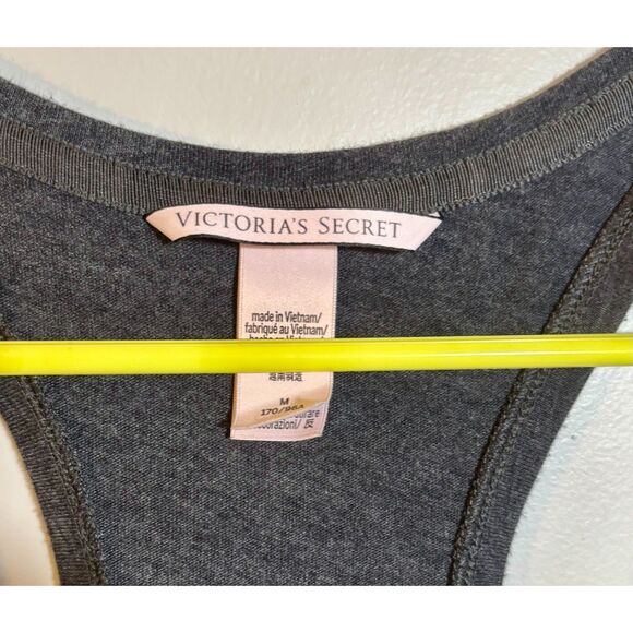 Victoria’s Secret VS Bombshell Glitter Graphic Racerback Tank Top – Size M –Gray - Picture 2 of 4